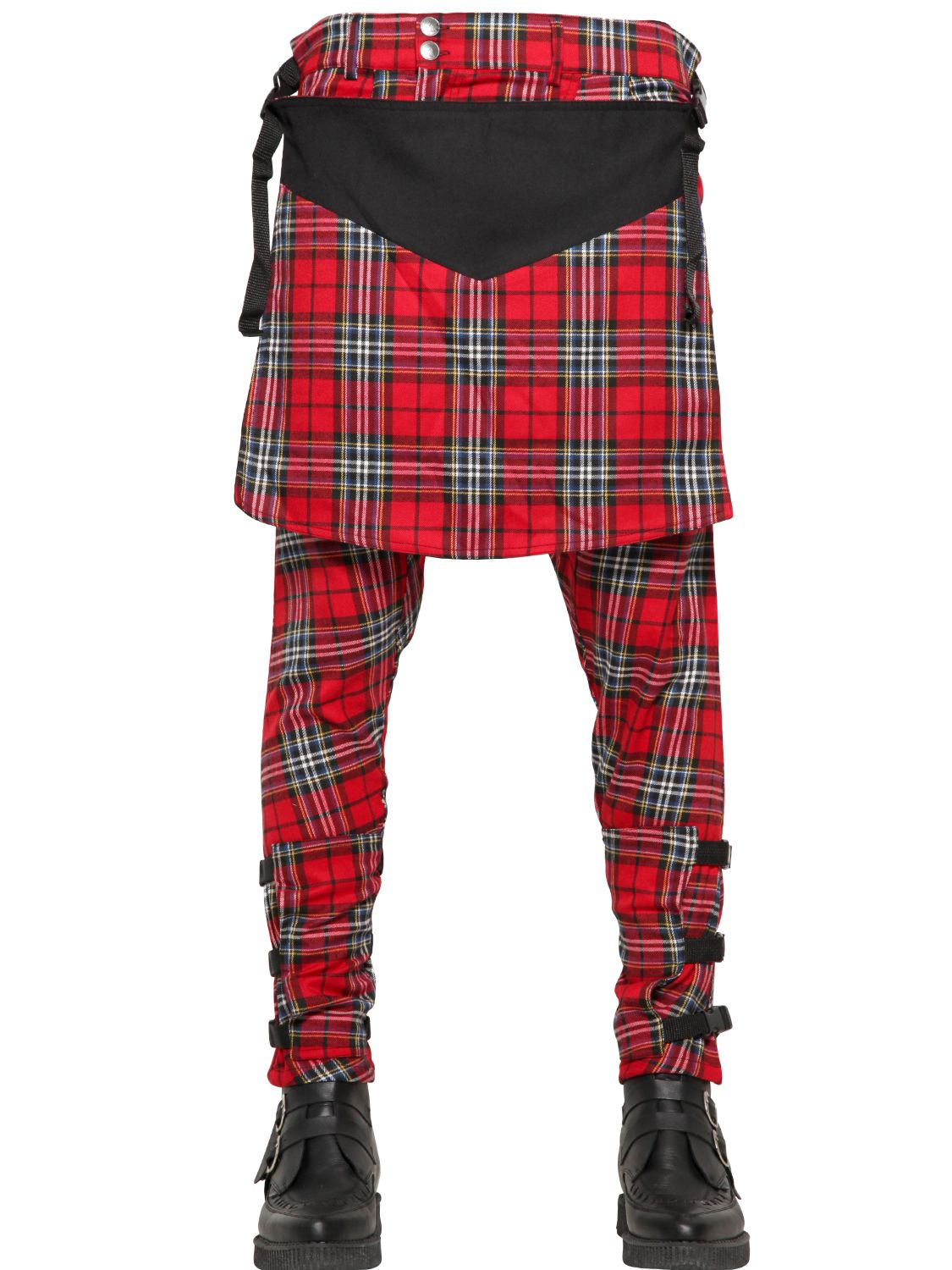 red tartan jeans mens