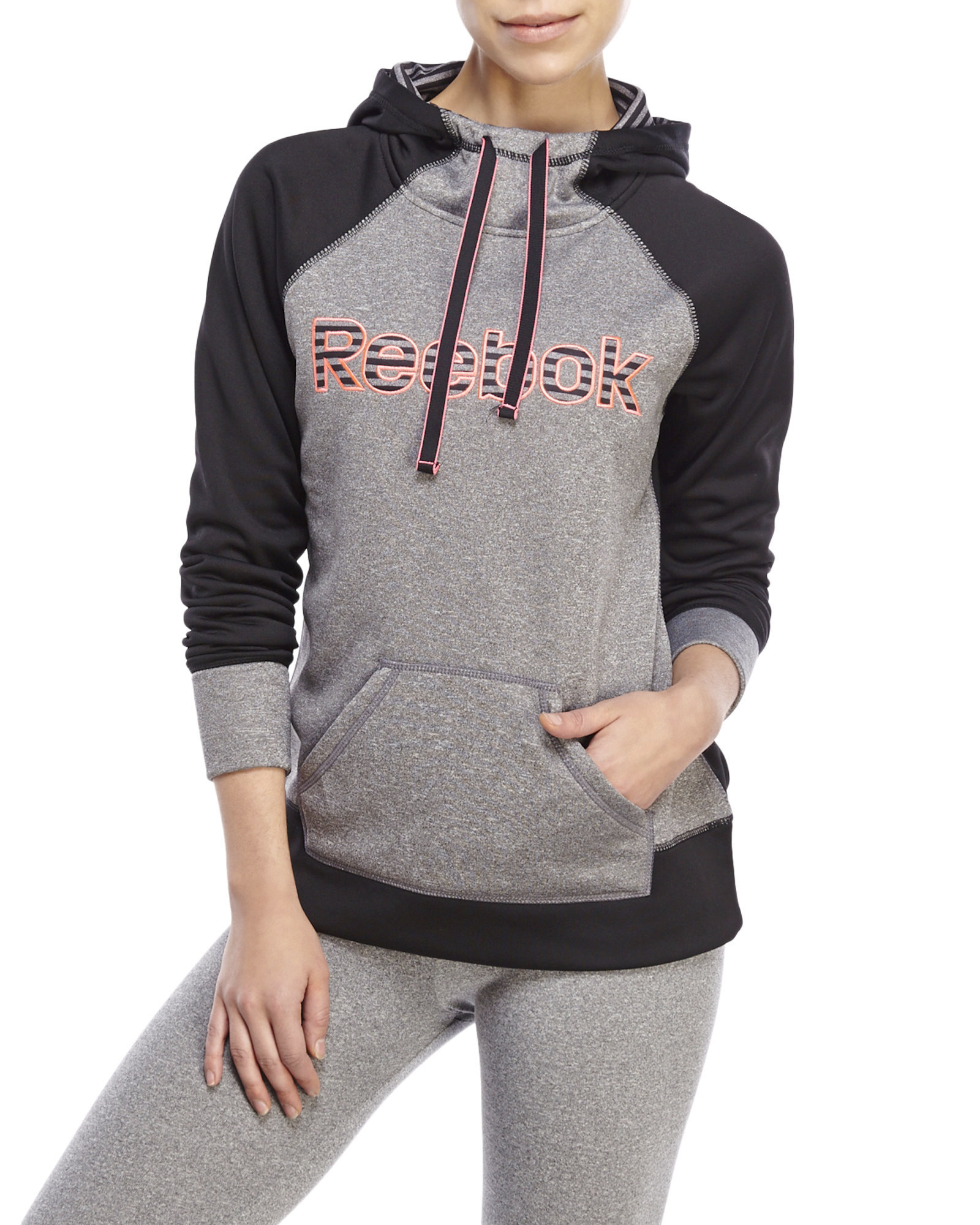Reebok Force Popover Hoodie in Gray Lyst