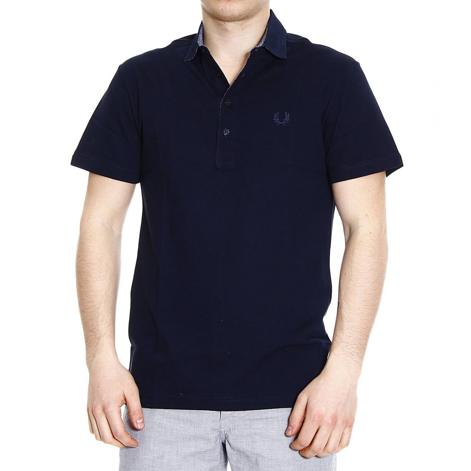navy blue fred perry polo