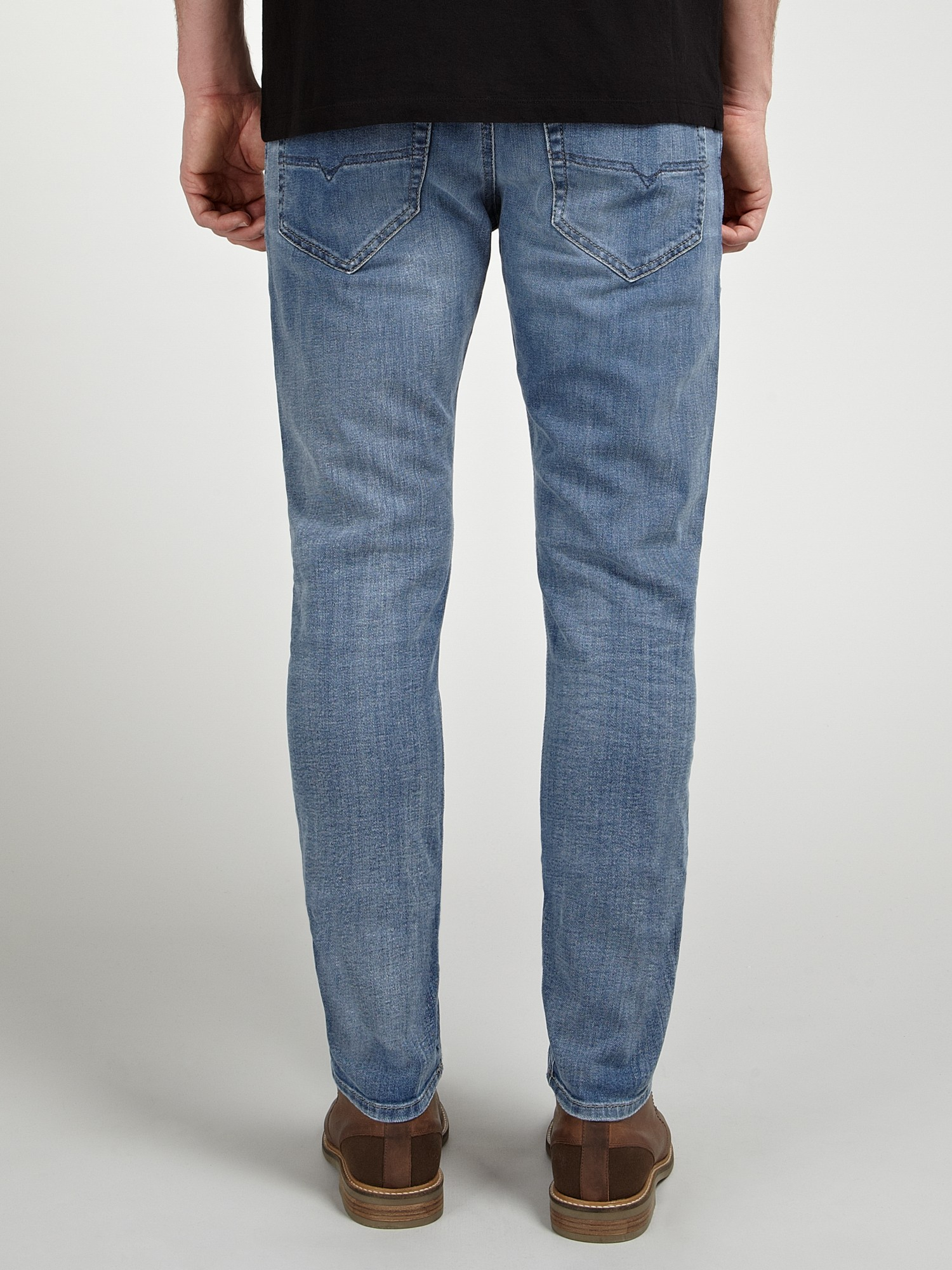 DIESEL Tepphar 0665H Slim Jeans in Light Blue (Blue) for Men - Lyst