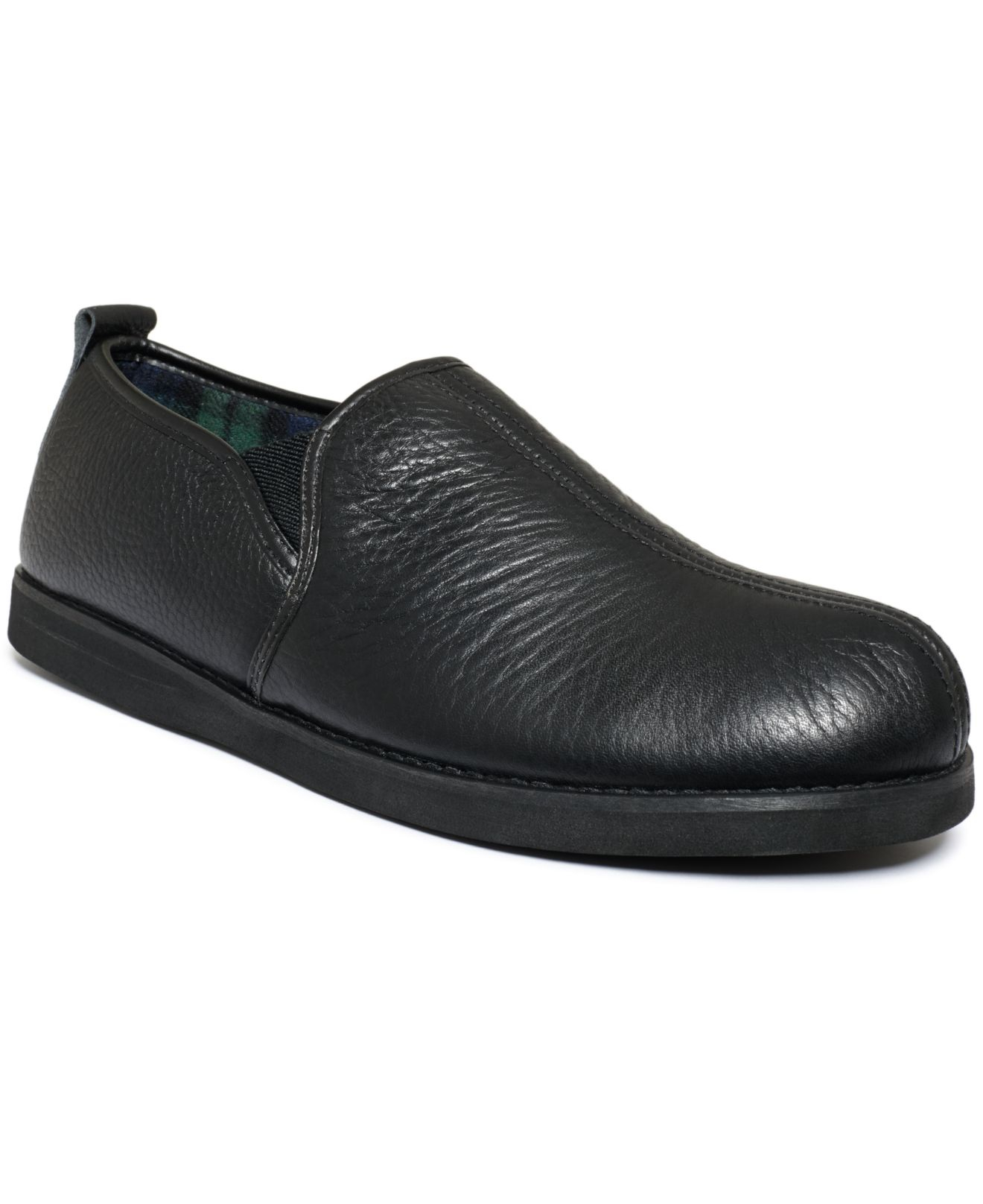 L.B. Evans Admiral Leather Slippers in Black for Men - Lyst