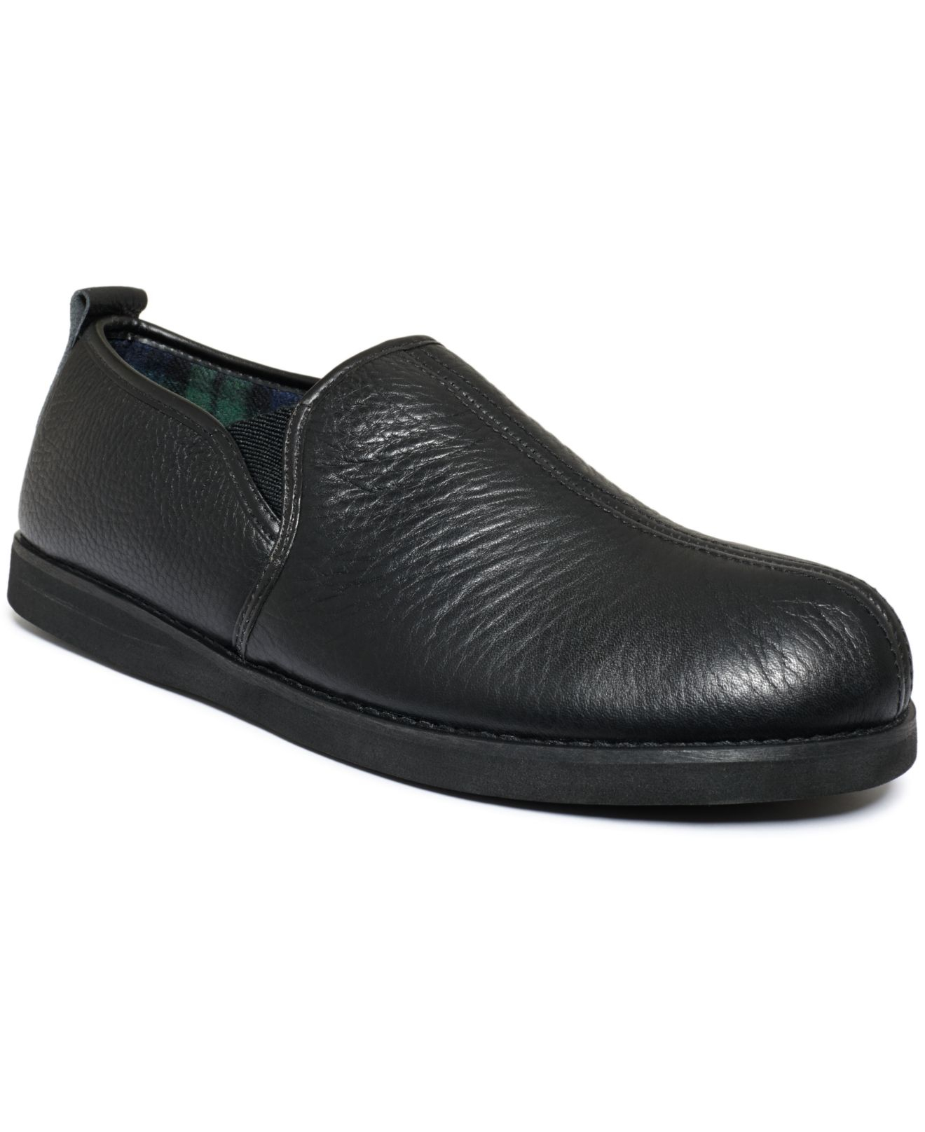 L.B. Evans Admiral Leather Slippers in Black for Men Lyst