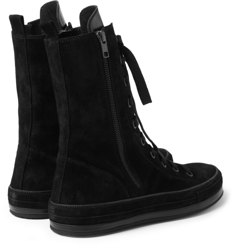 ann demeulemeester high top sneakers