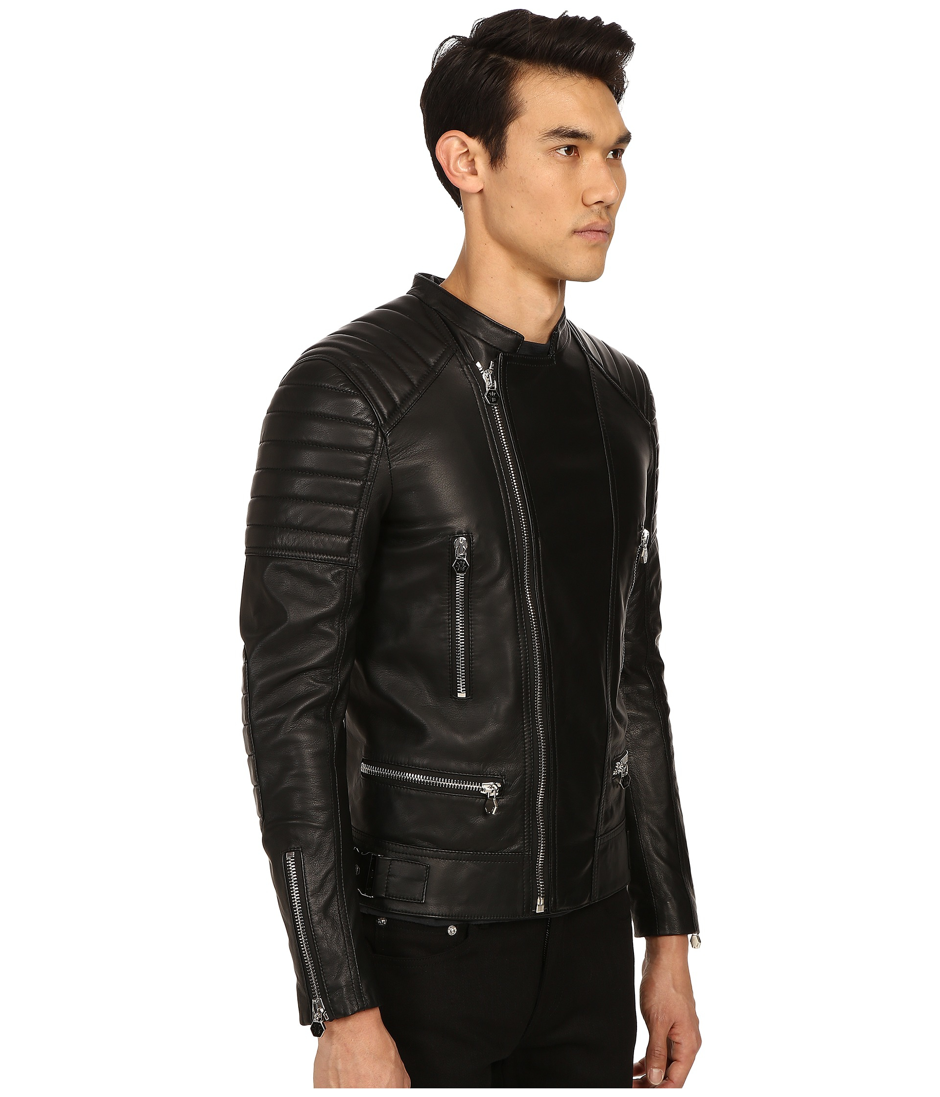 philipp plein leather jacket