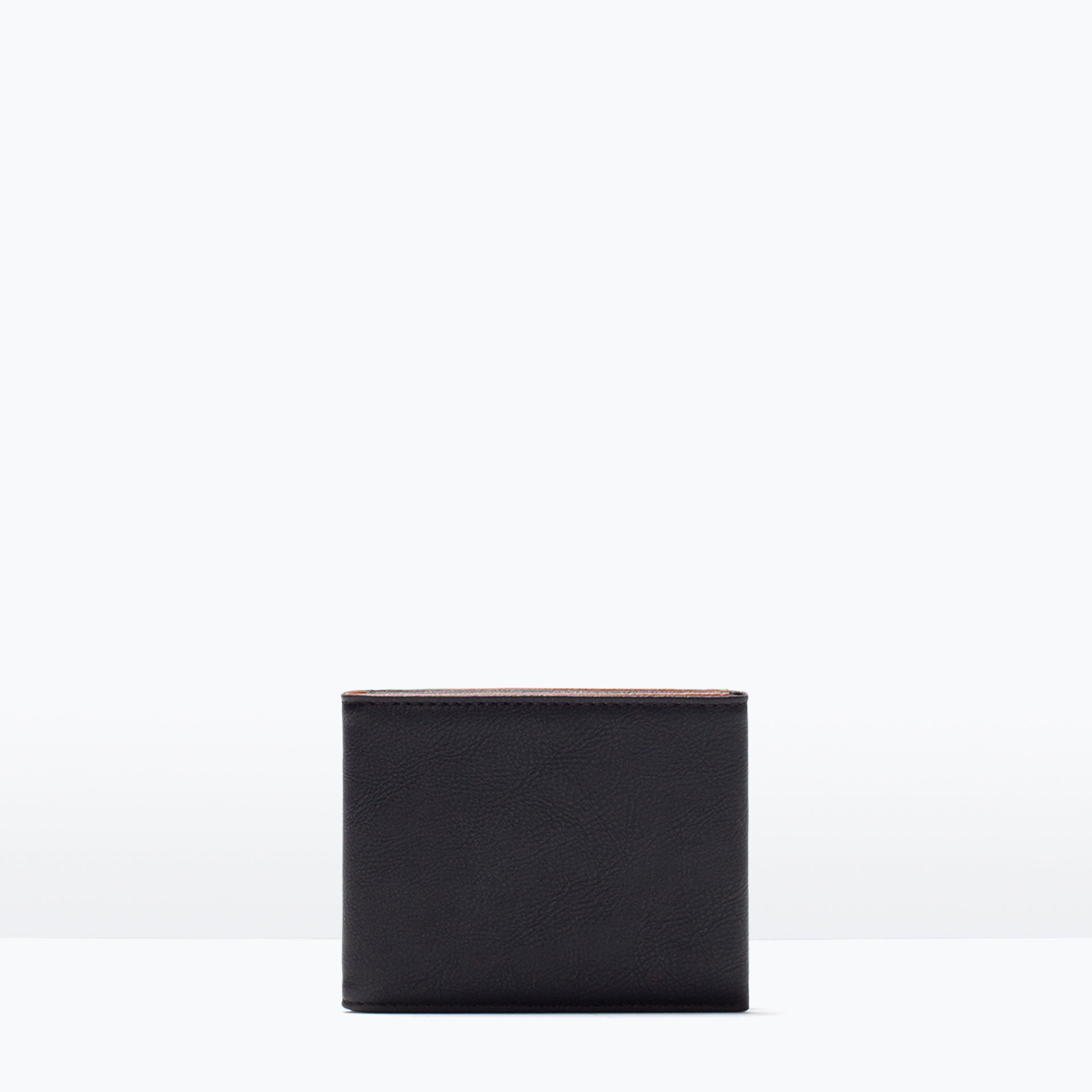 Zara TwoTone Wallet in Black for Men Lyst