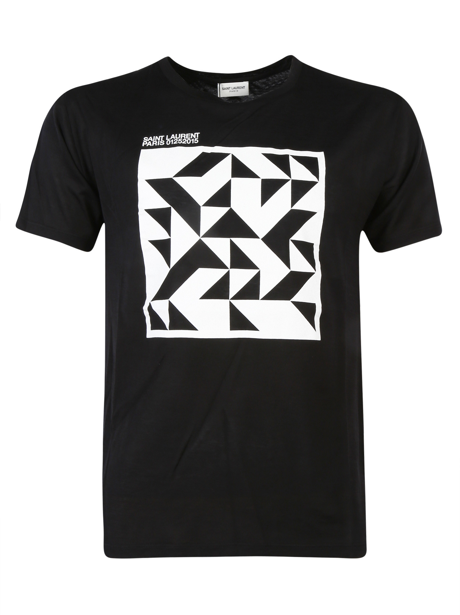 Saint Laurent Vinyl T Project T Shirt in Black for Men | Lyst