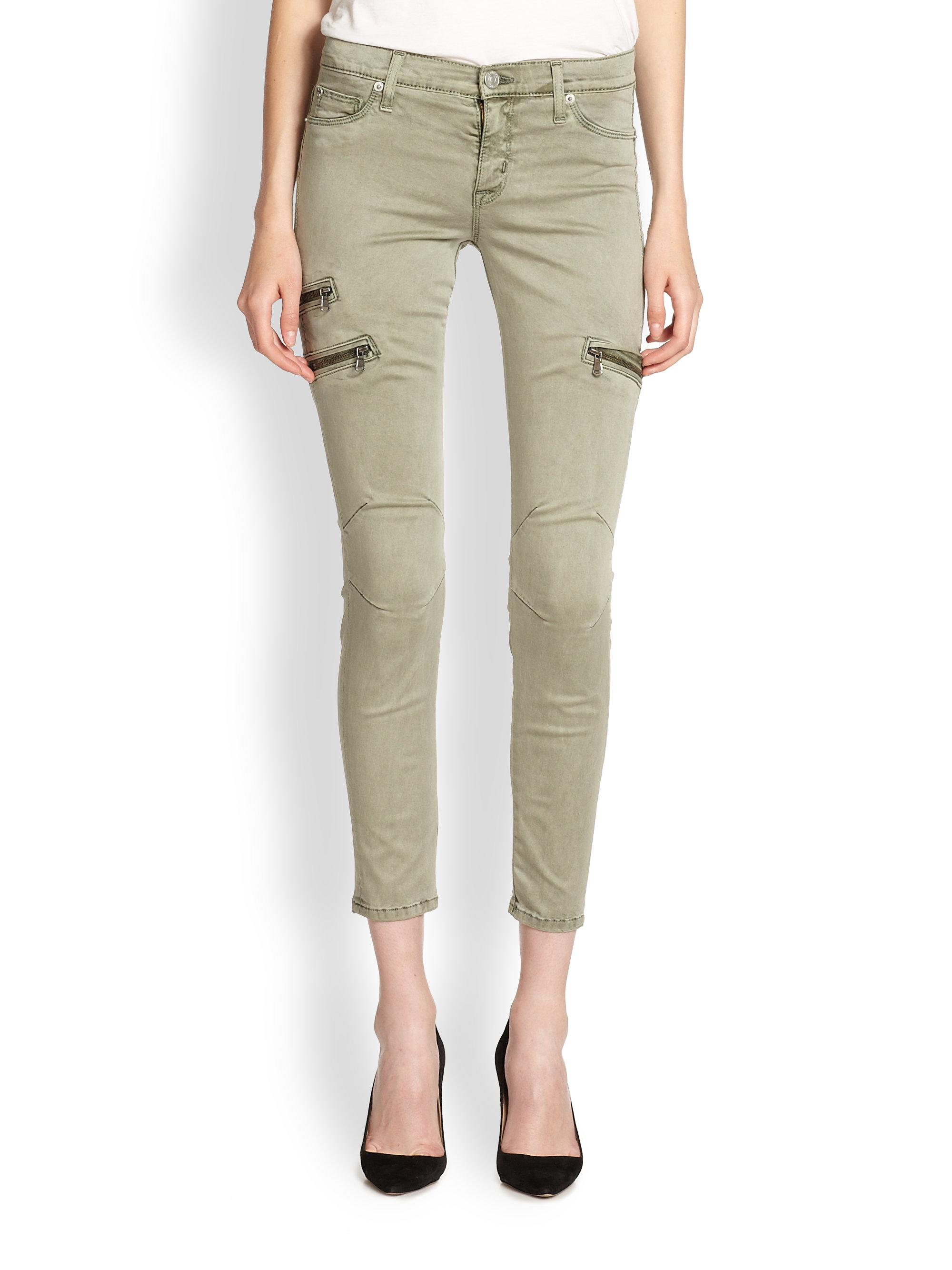 cargo pants with zipper legs
