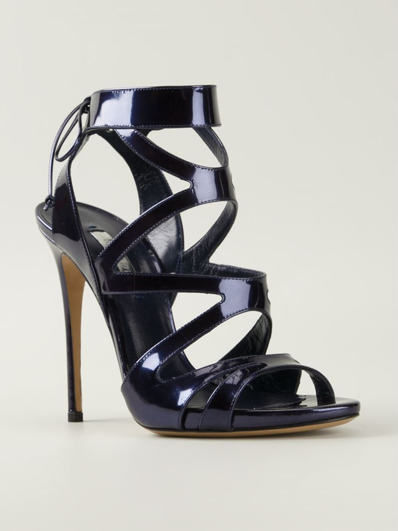 navy blue stiletto sandals