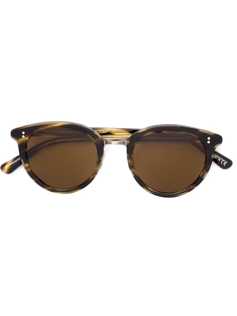 Oliver peoples Spelman Sunglasses in Brown | Lyst