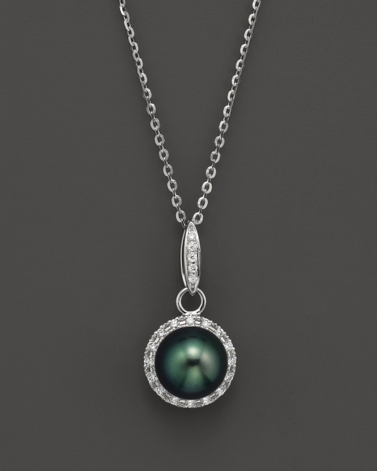 Tara pearls Tahitian Cultured Pearl Pendant Necklace With Diamonds In ...