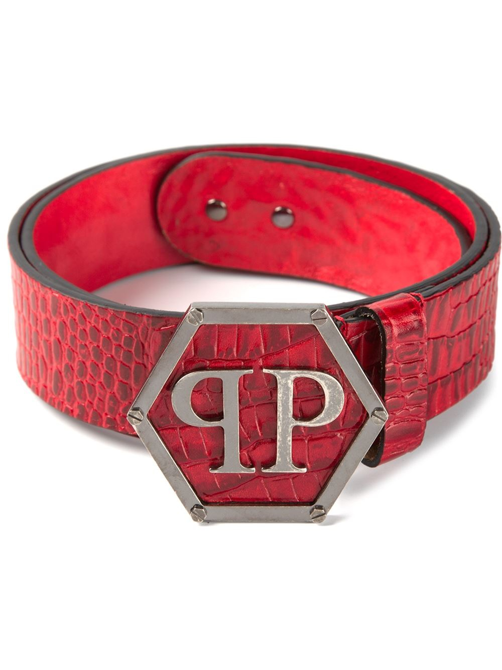 philipp plein belt red