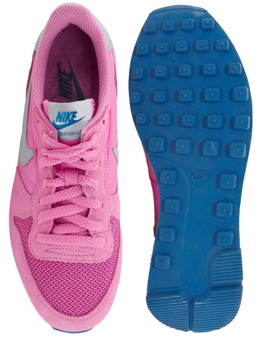Nike Internationalist Pink Trainers | Lyst
