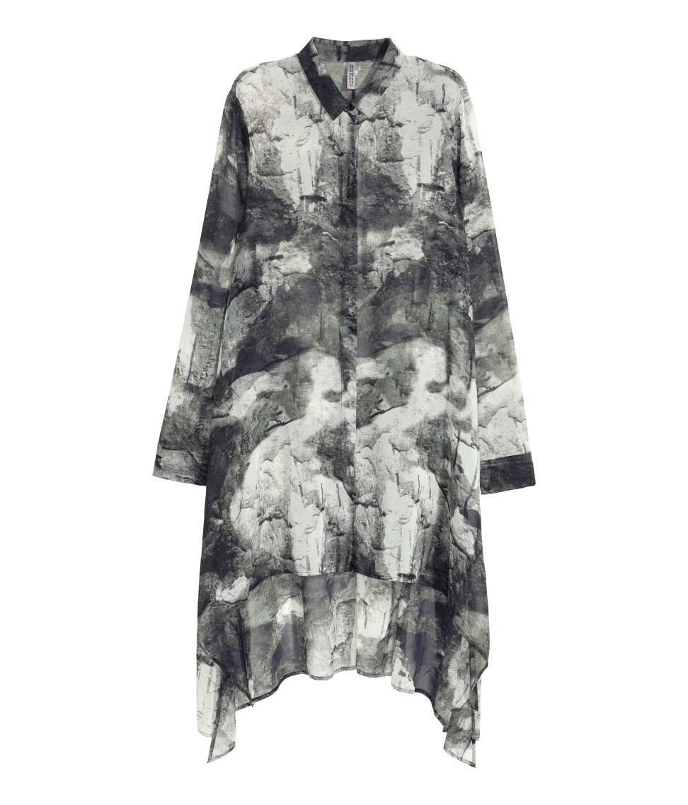 long chiffon blouse