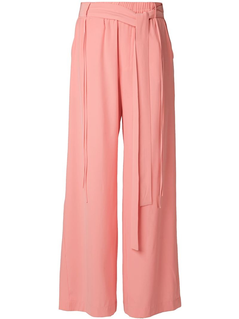 Lyst - Juan Carlos Obando Wide Leg Trousers in Pink