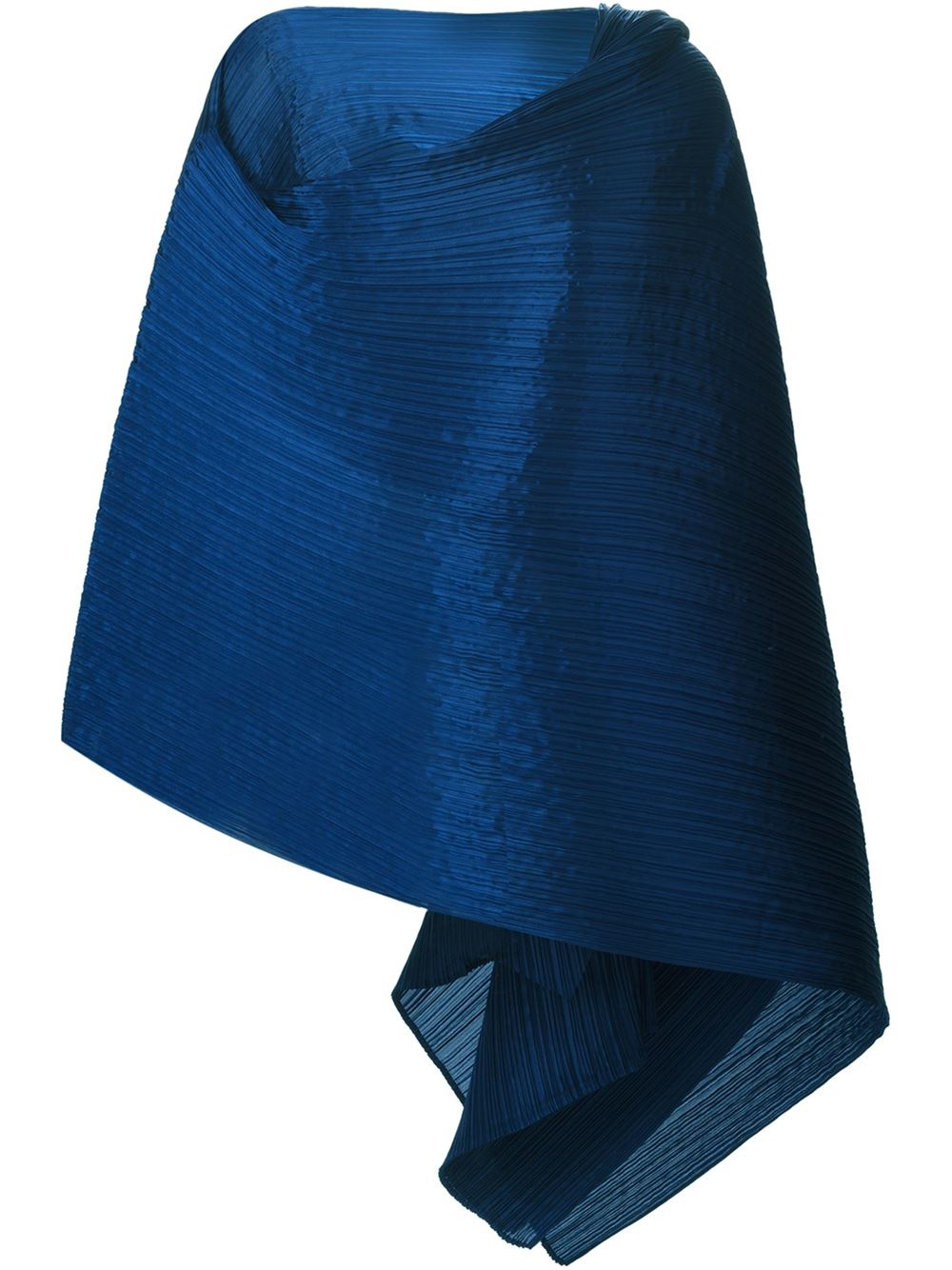 Pleats Please Issey Miyake Large Wrap Around Scarf in Blue - Lyst