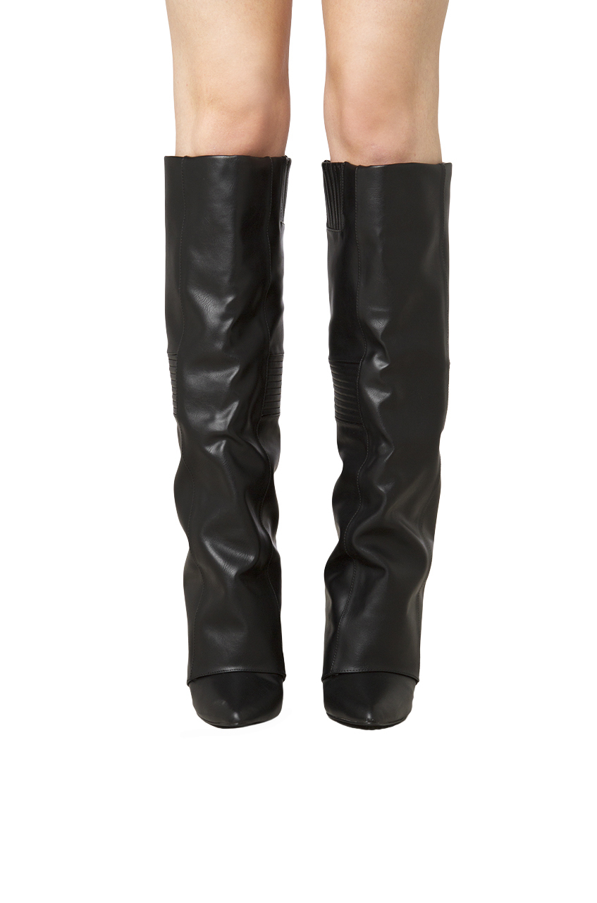 covered wedge boots