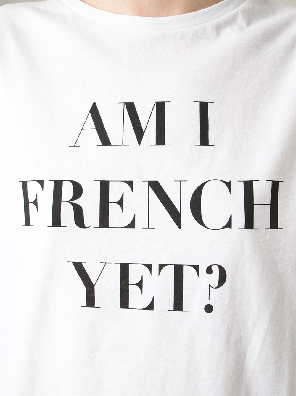 Relaterede at opfinde håndtering Être Cécile 'Am I French Yet' T-Shirt in White | Lyst