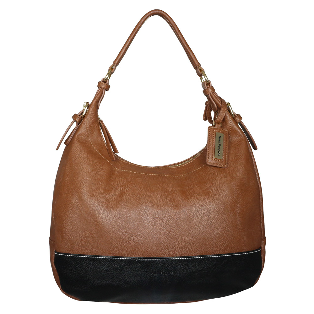 hush black hobo bag