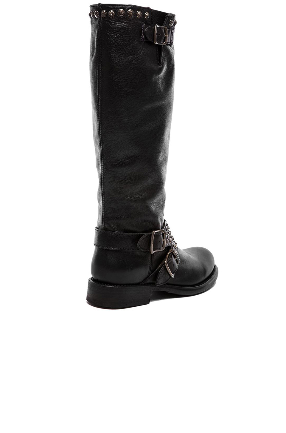frye black tall riding boot