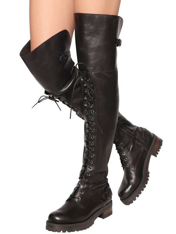 dolce and gabbana thigh high boots