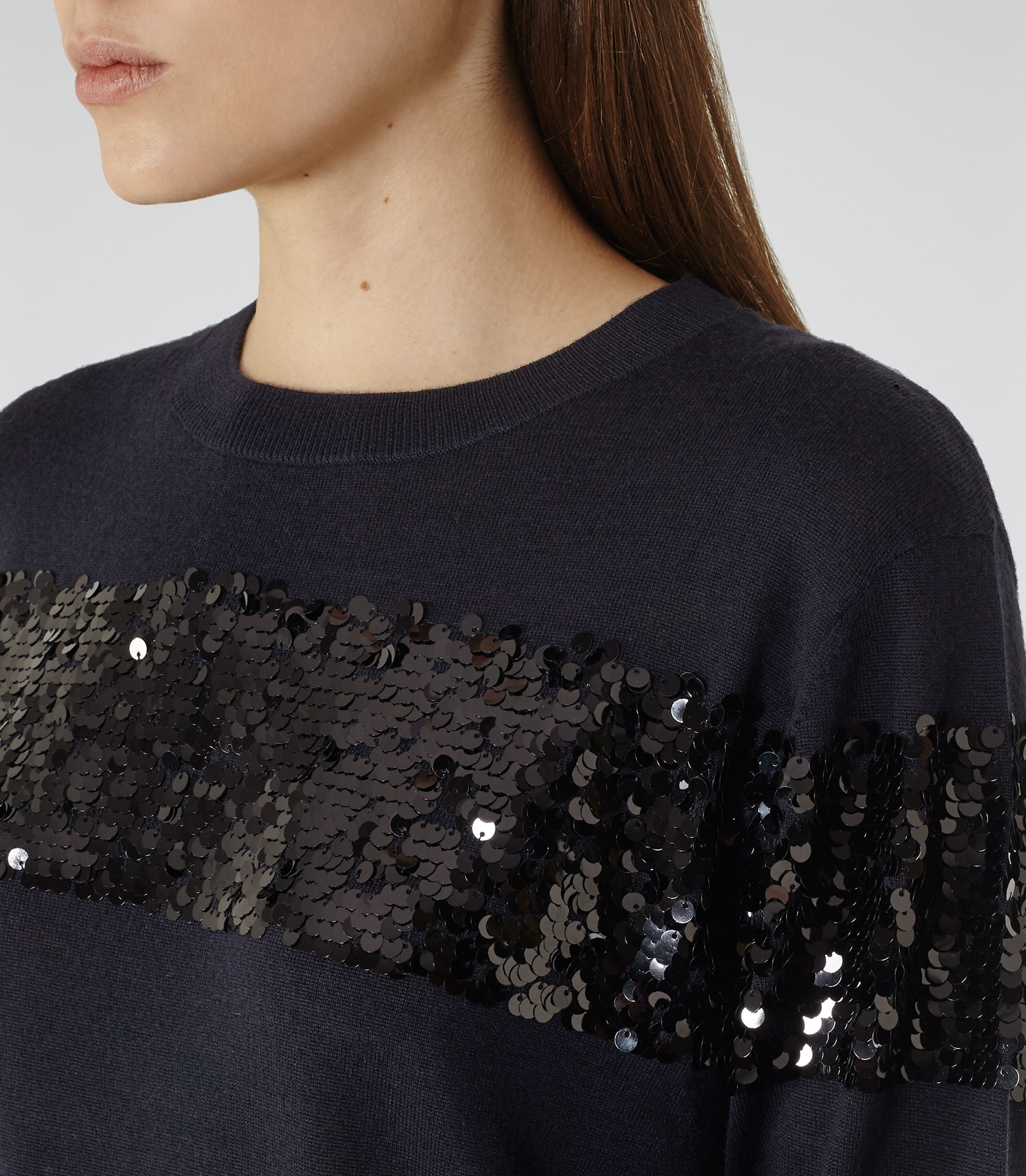 navy sequin jumper