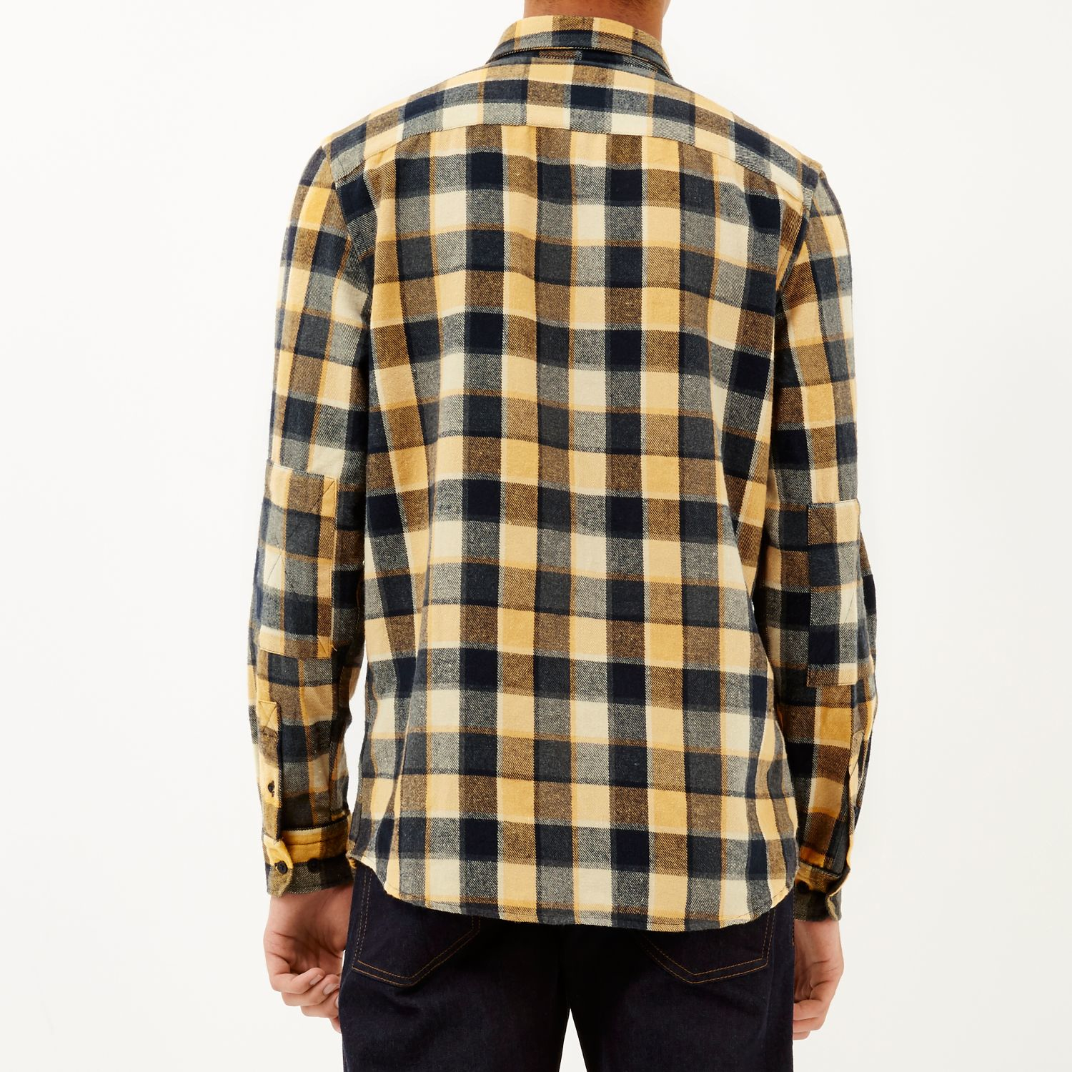 yellow check shirt matching pant