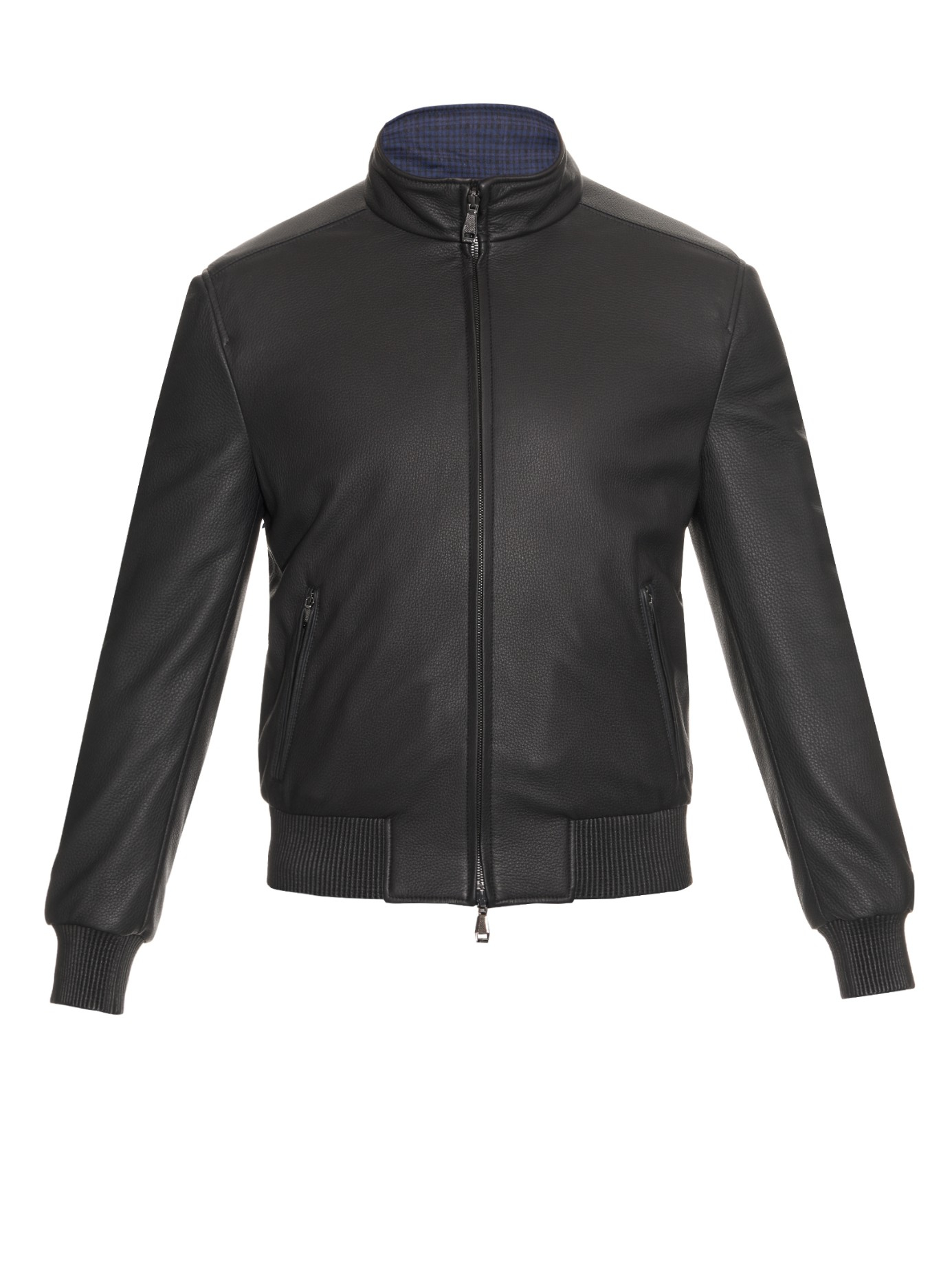 Brioni Reversible Leather Jacket In Black For Men Lyst Gallery