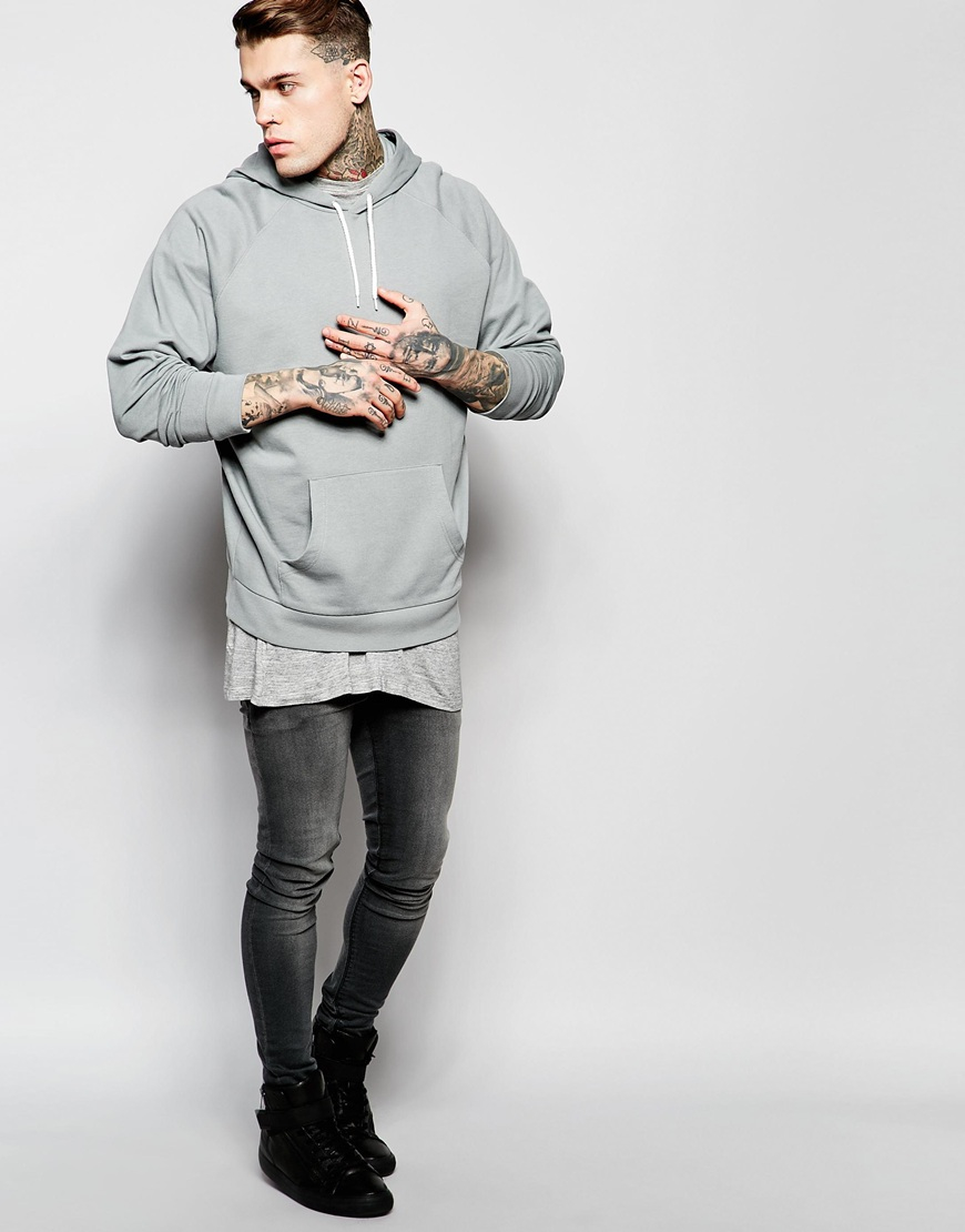 oversized grey sweatshirt mens