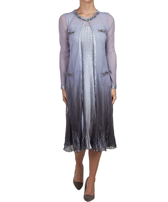 Lyst Komarov 2 Piece Set Dress/long Jacket in Black