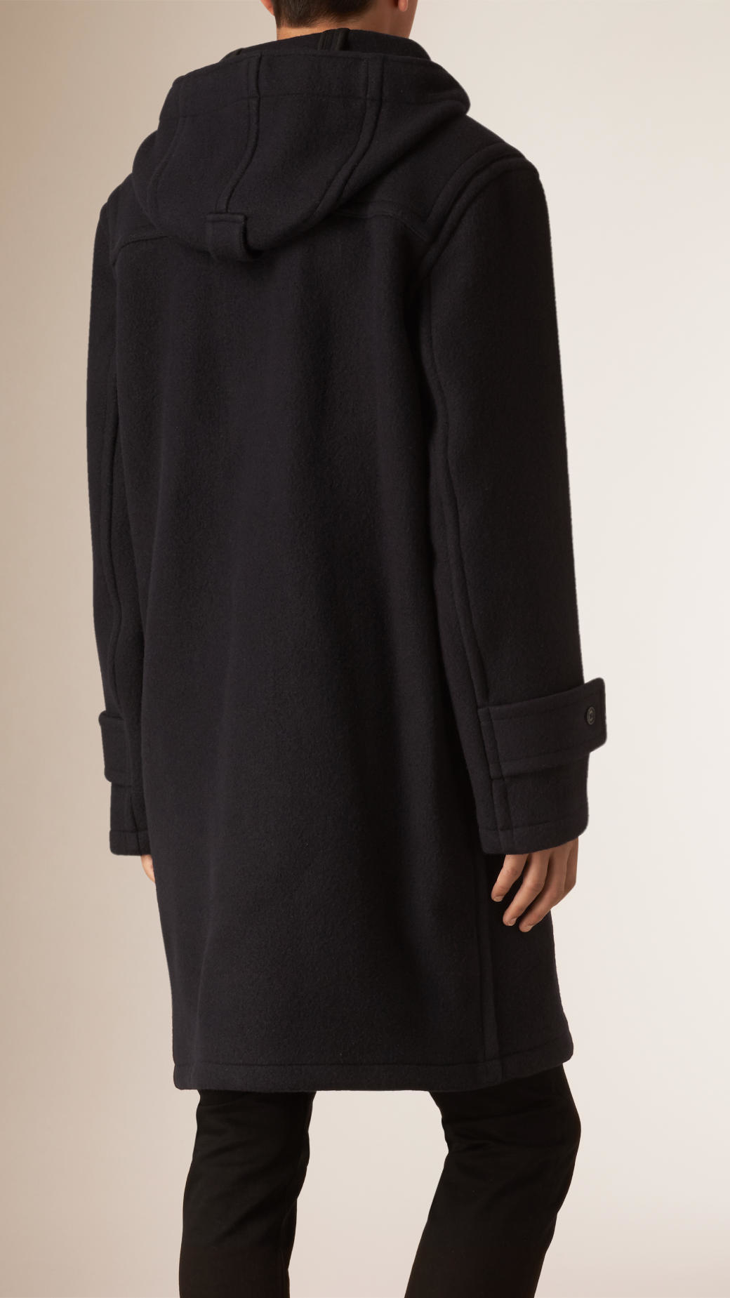 Burberry Wool Mohair Duffle Coat in Navy (Blue) for Men Lyst