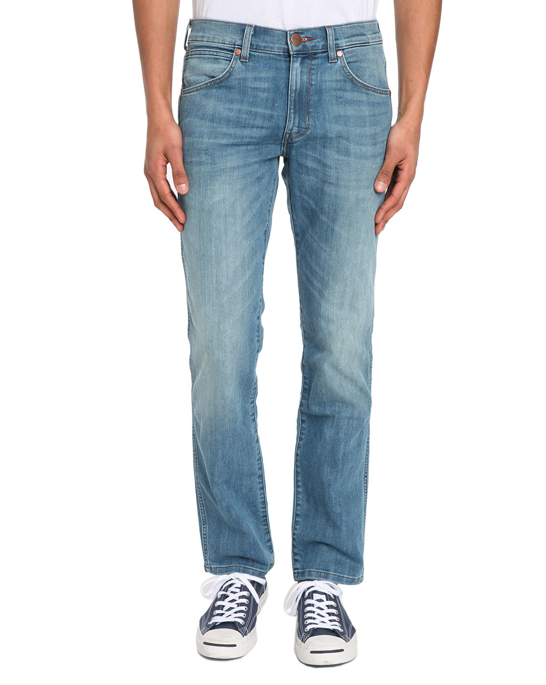 Wrangler Greensboro Straight-cut Blue Jeans in Blue for Men | Lyst