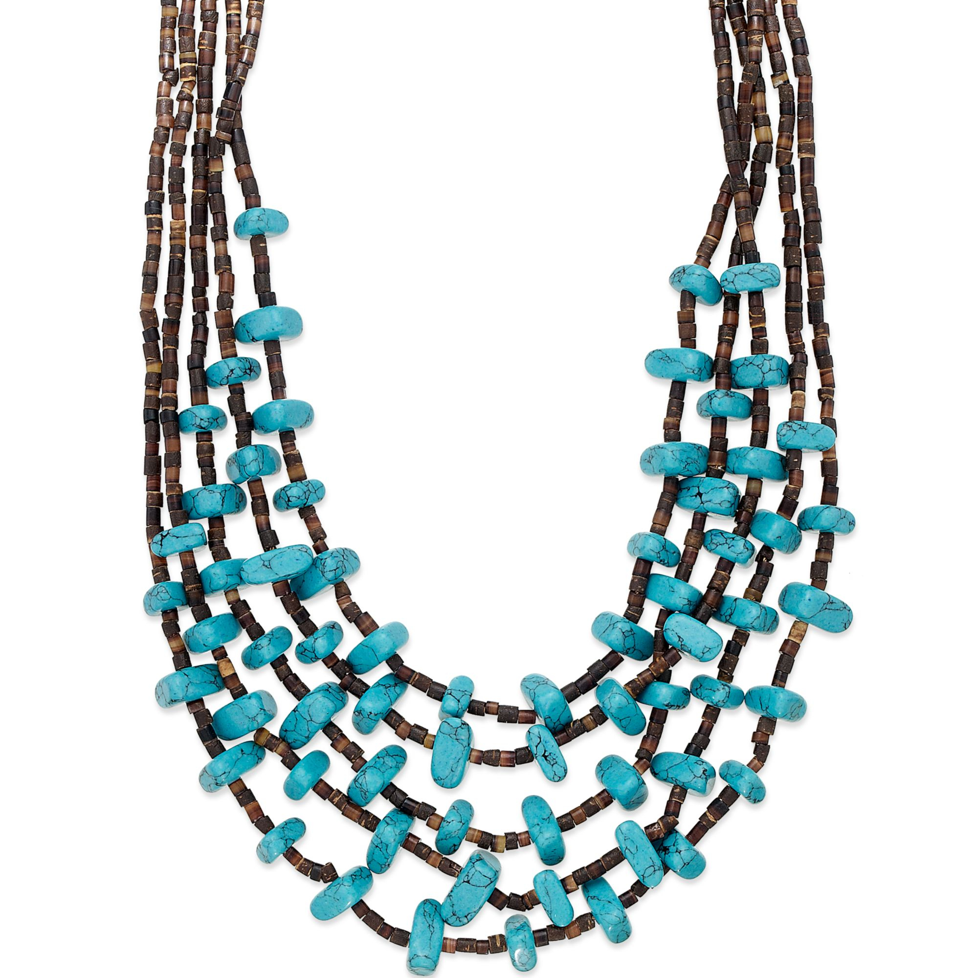 turquoise chip necklace
