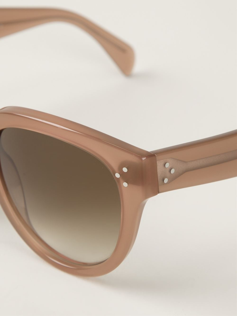 Celine Audrey Sunglasses in Natural | Lyst
