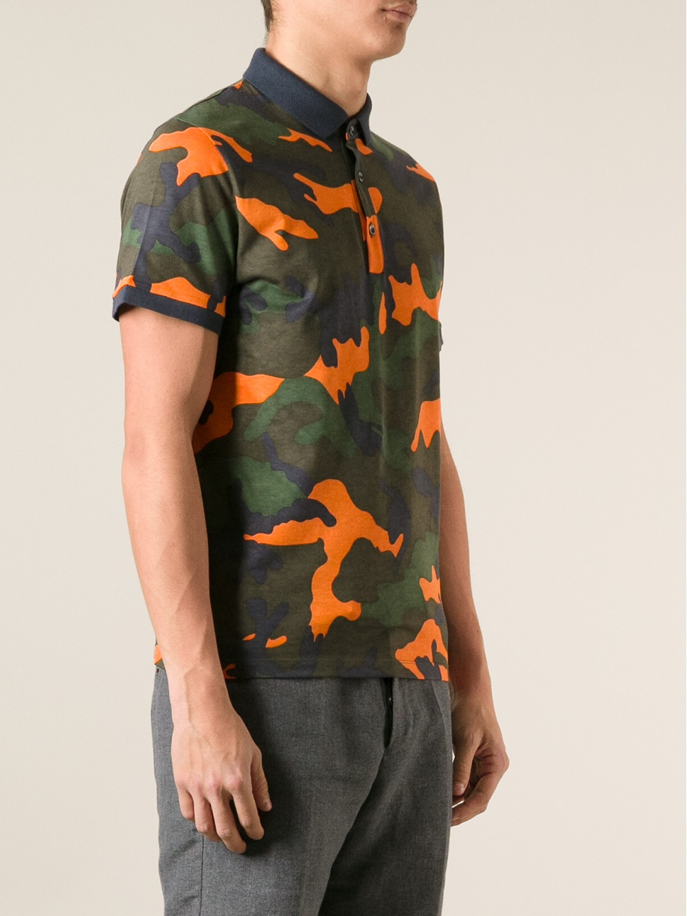 Valentino orange sales camo t shirt
