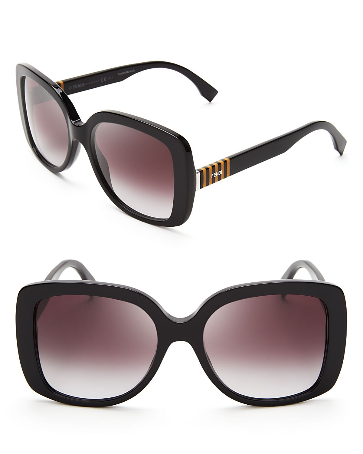 Fendi Oversized Square Sunglasses in Black - Lyst