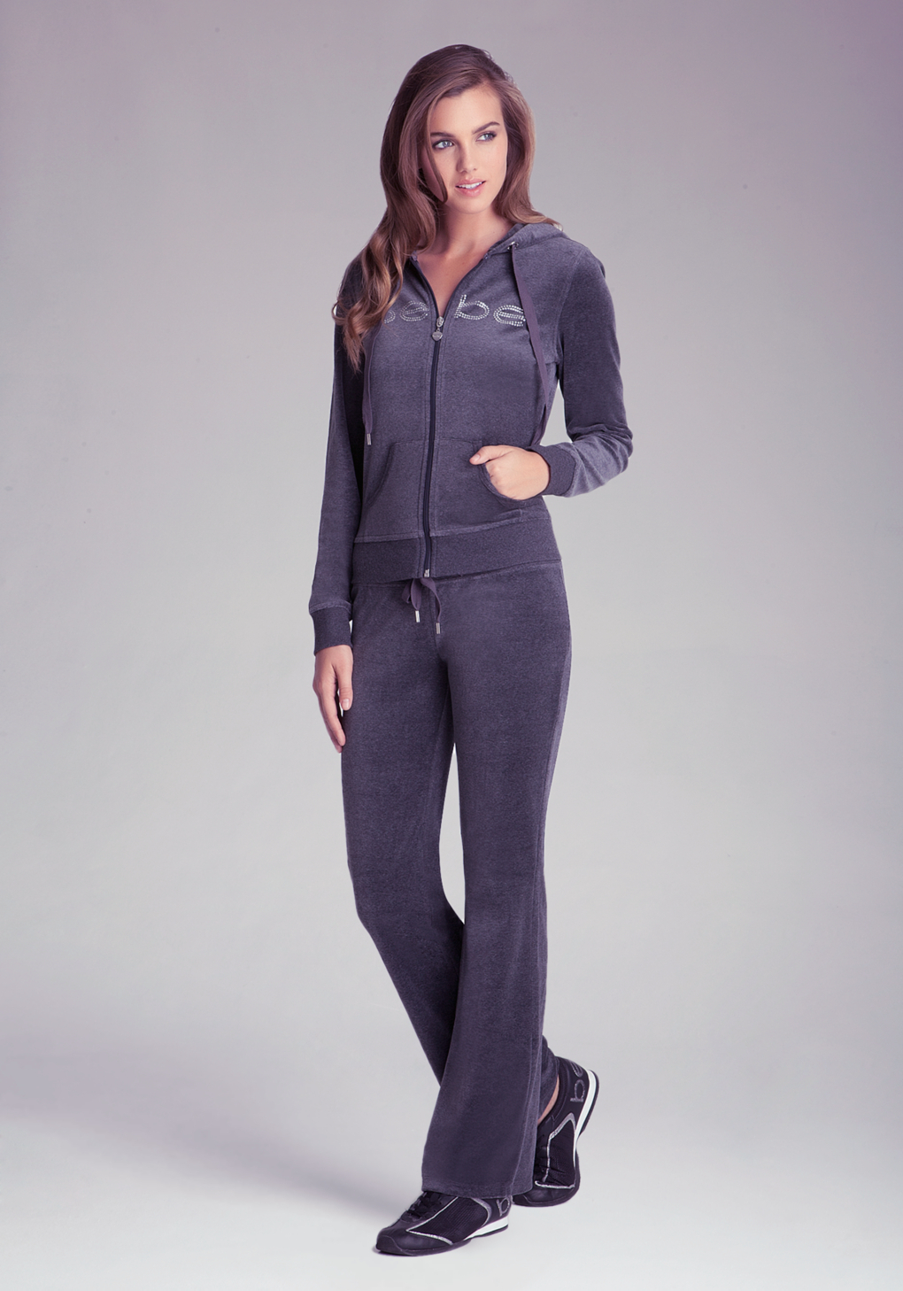velour stretch pants