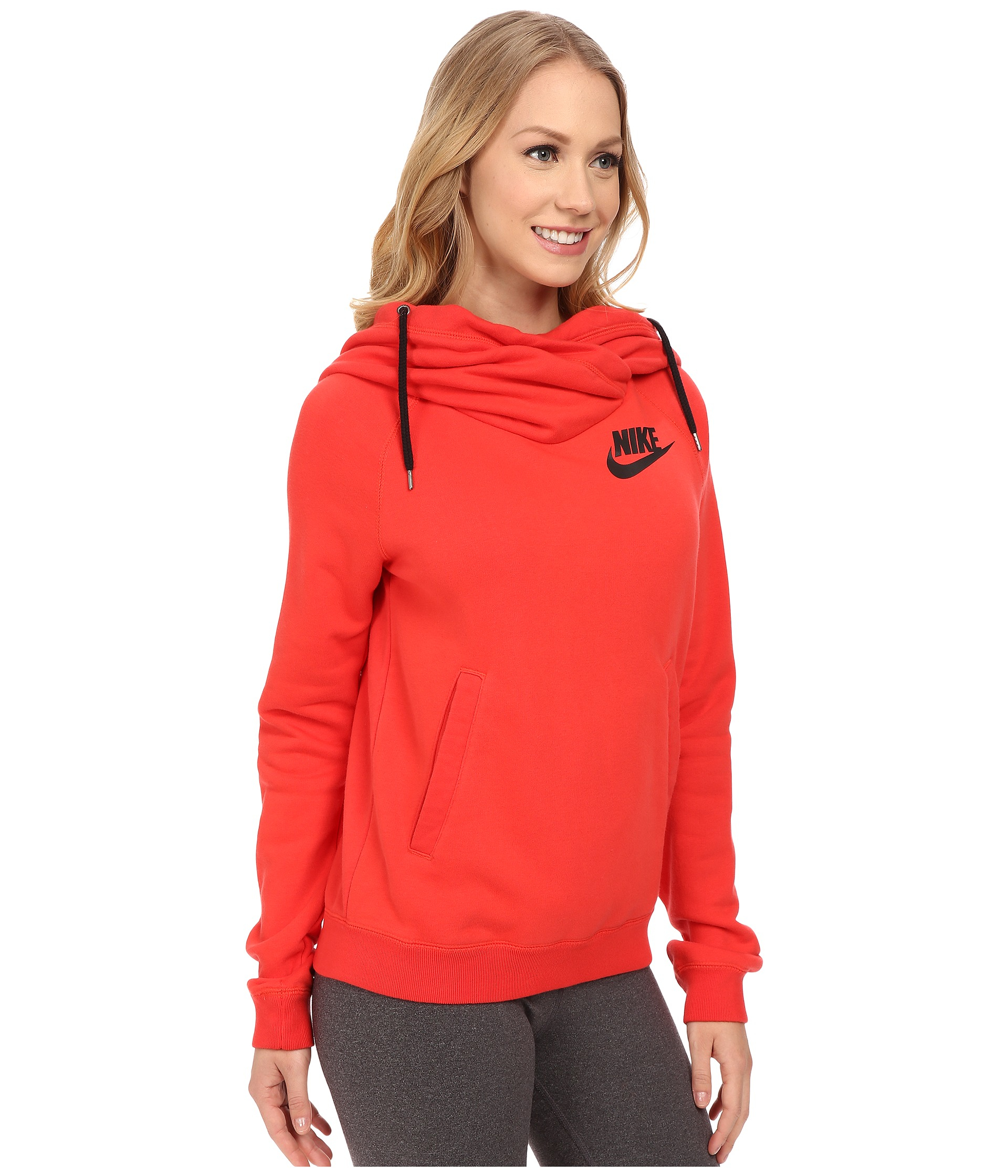 Nike Rally Funnel Neck Hoodie in Light 