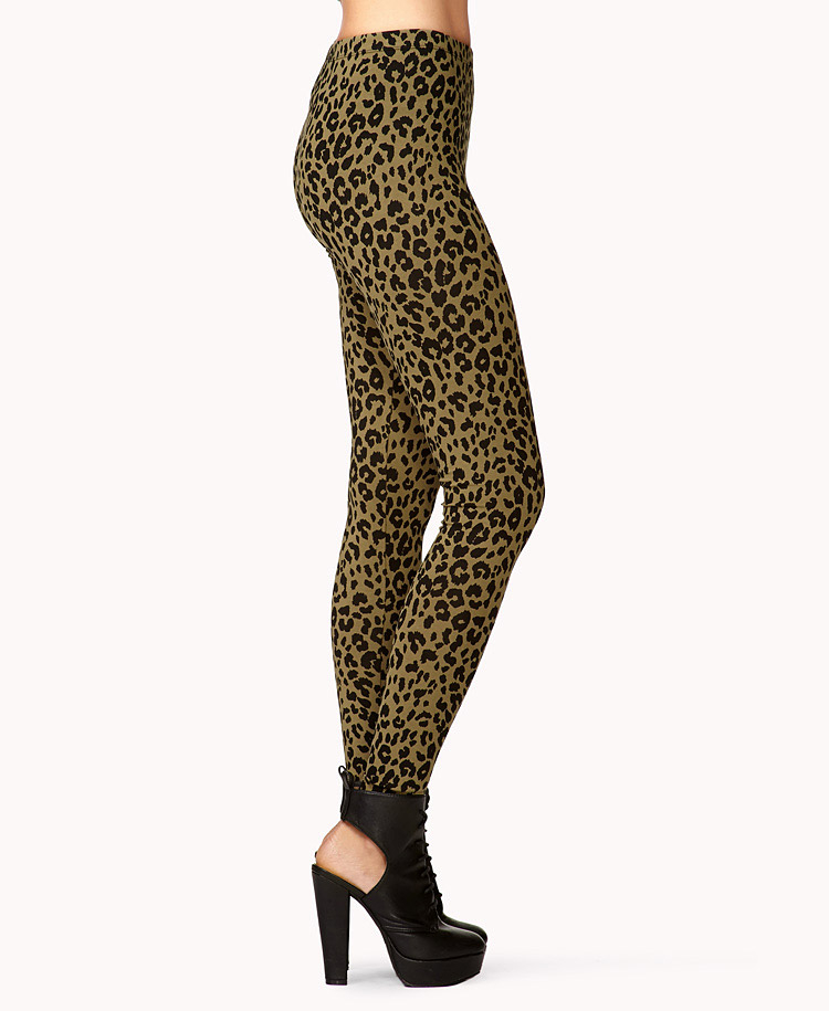 leopard tights forever 21