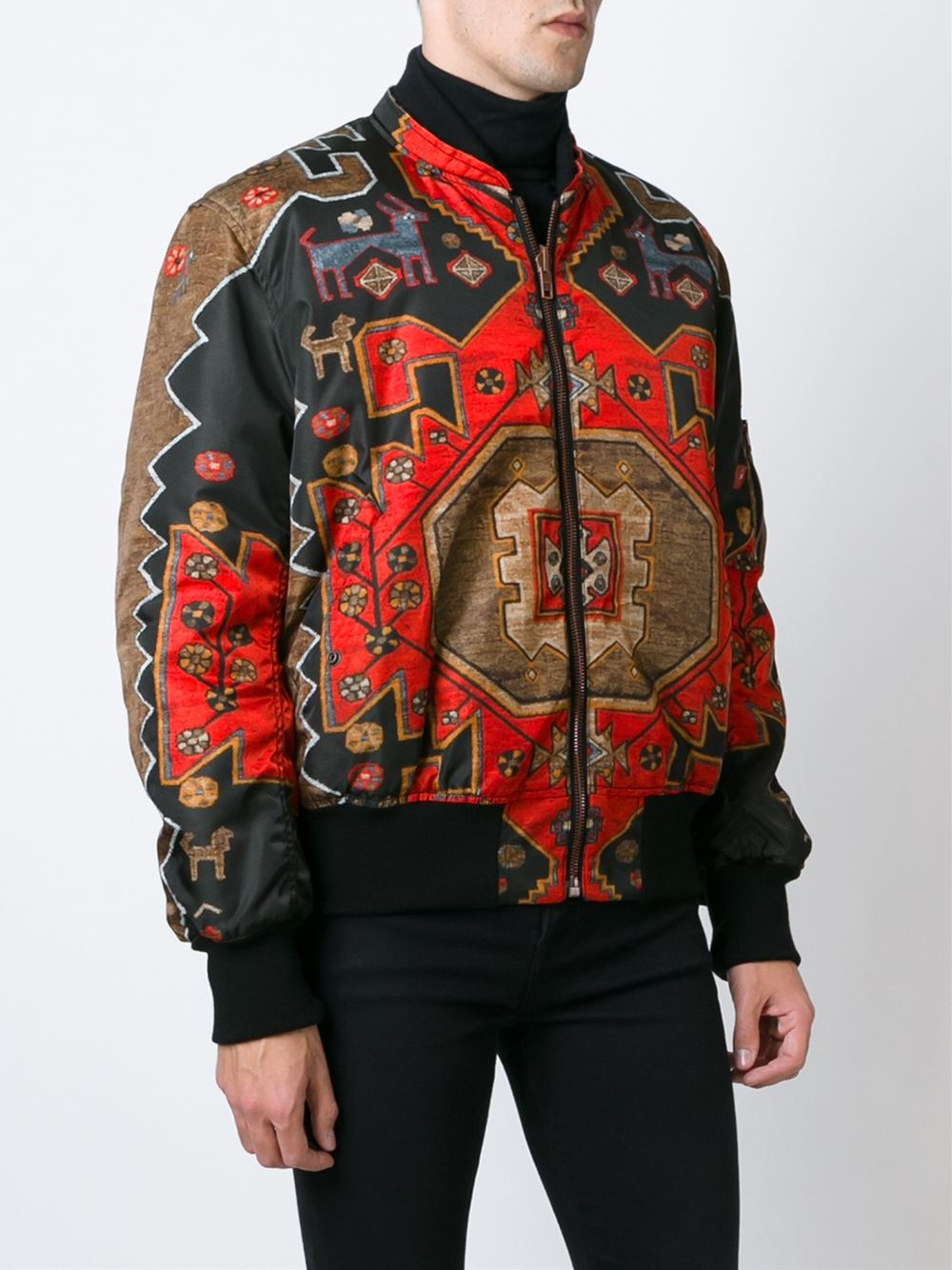 Givenchy Persian Print Bomber Jacket in Red for Men - Lyst