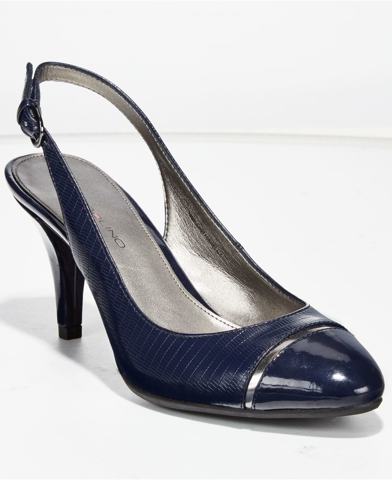 cobalt blue sling back shoes