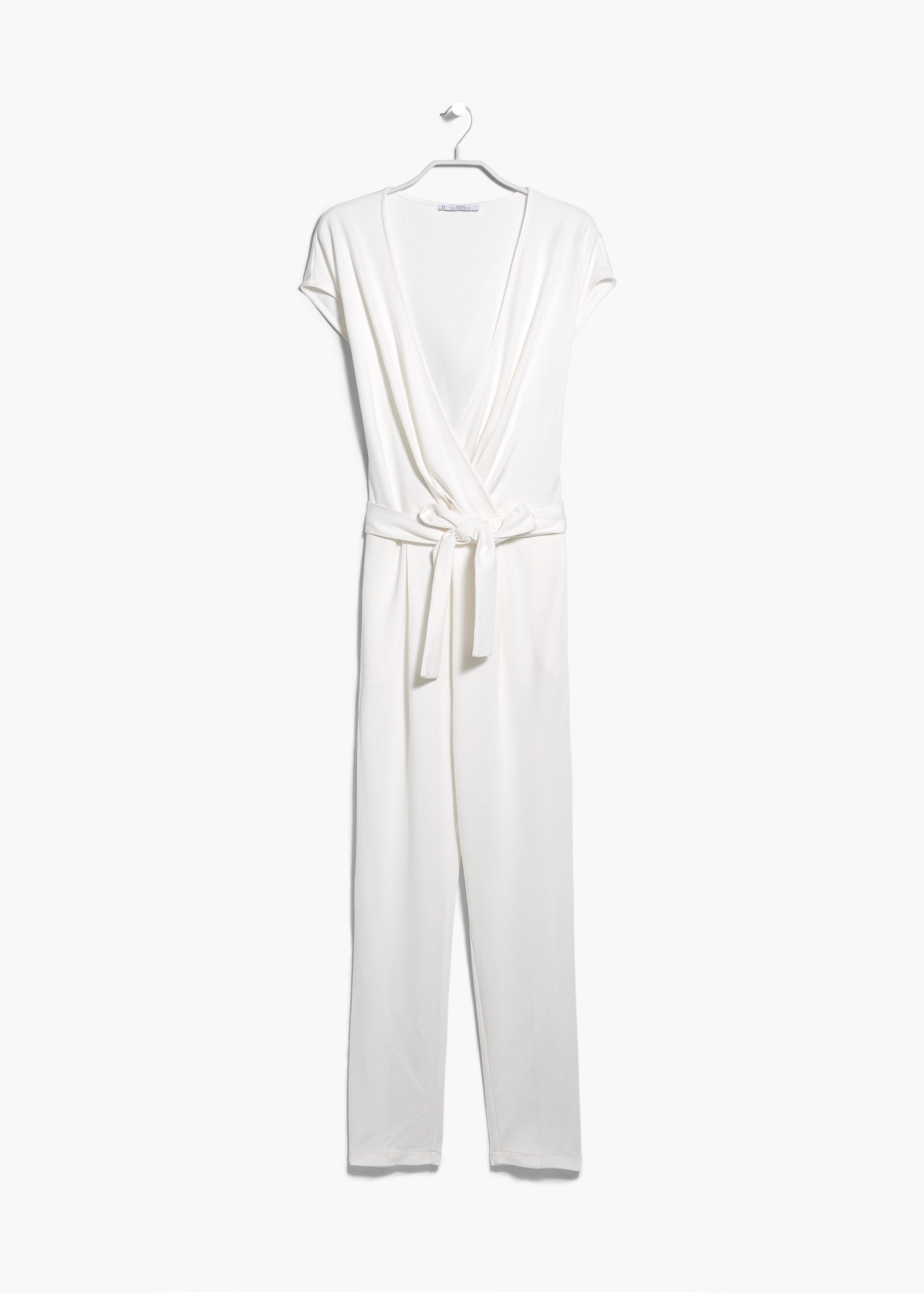 white wrap jumpsuit