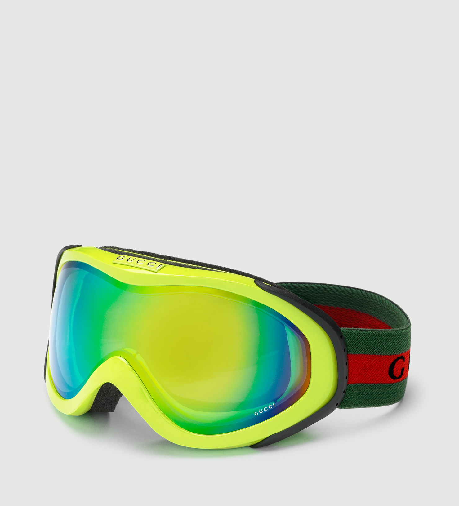 Gucci Neon Yellow Ski Goggles for Men - Lyst