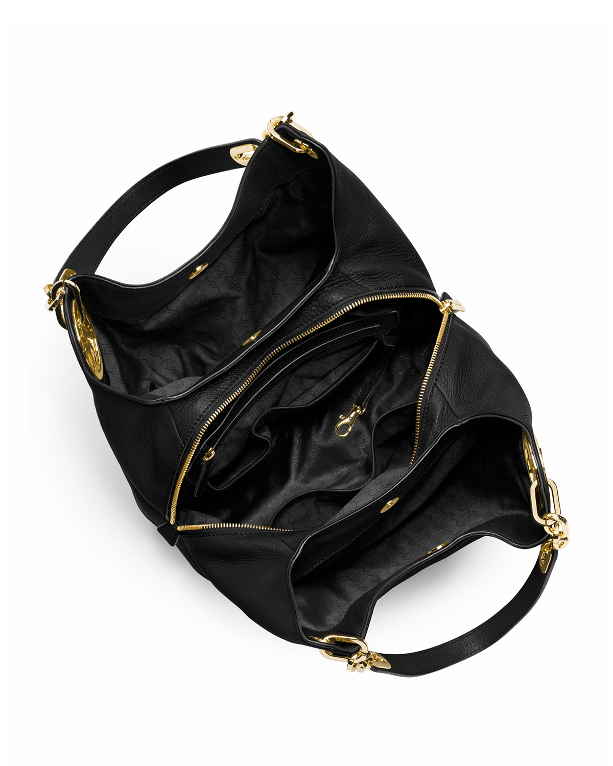 Lyst - Michael Michael Kors Fulton Large Shoulder Tote Bag in Black