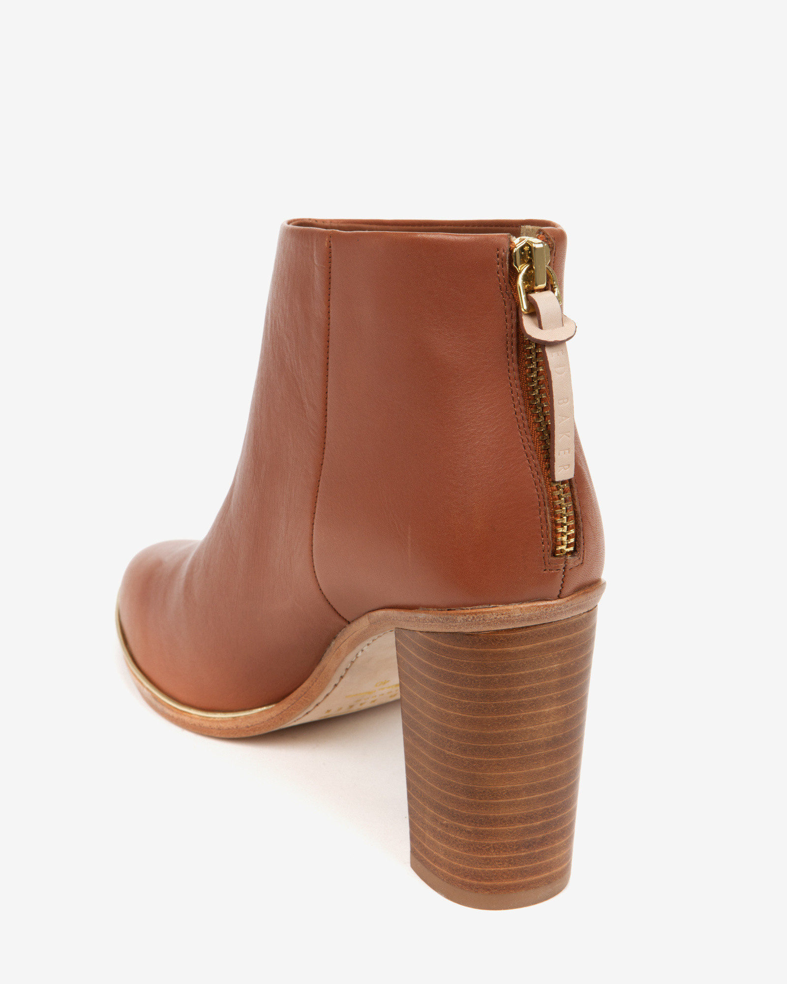 Ted Baker Leather Ankle Boots in Tan (Brown) - Lyst