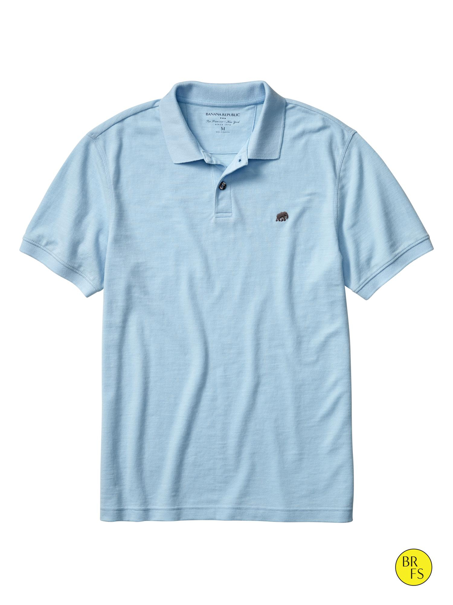 Banana republic Factory Elephant Logo Polo in Blue for Men (Cerulean