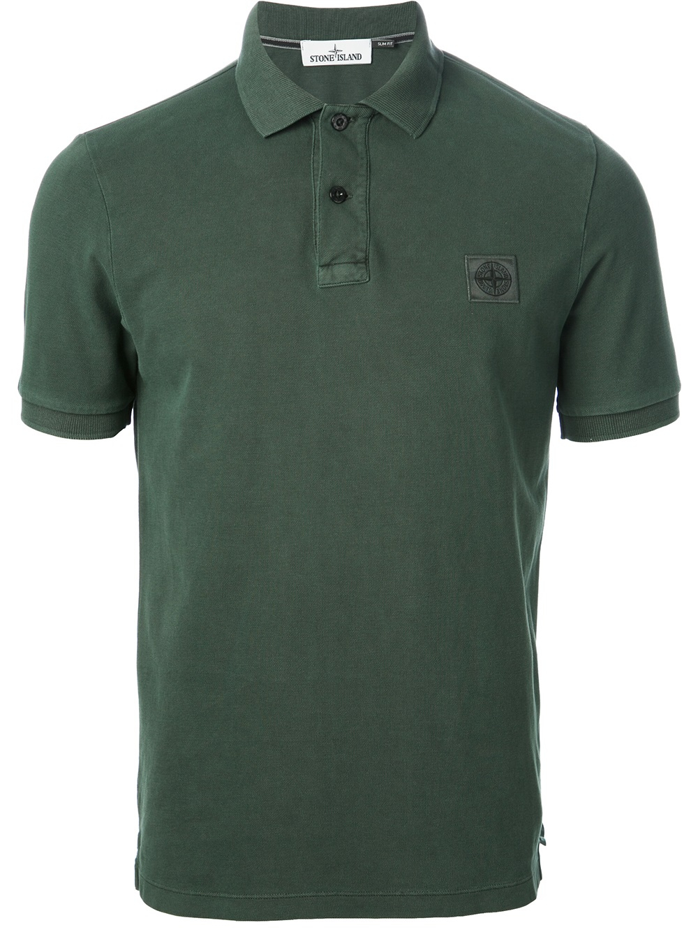 Stone Island Cotton Knitted Polo Shirt in Green for Men Mens T-shirts Stone Island T-shirts 