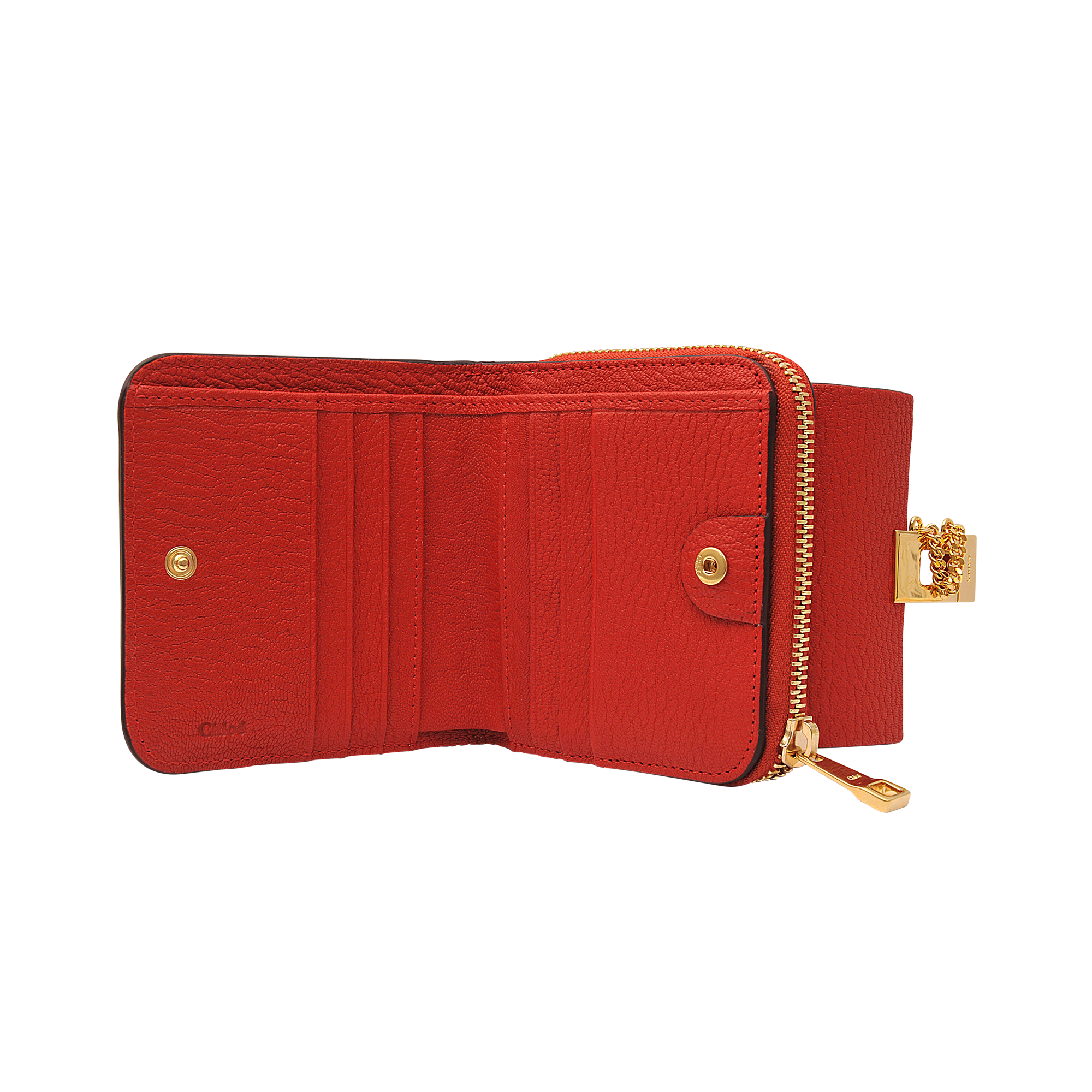 Chlo¨¦ Drew Square Zipped Wallet in Red | Lyst Chlo¨¦ Drew Square Zipped Wallet in Red | Lyst