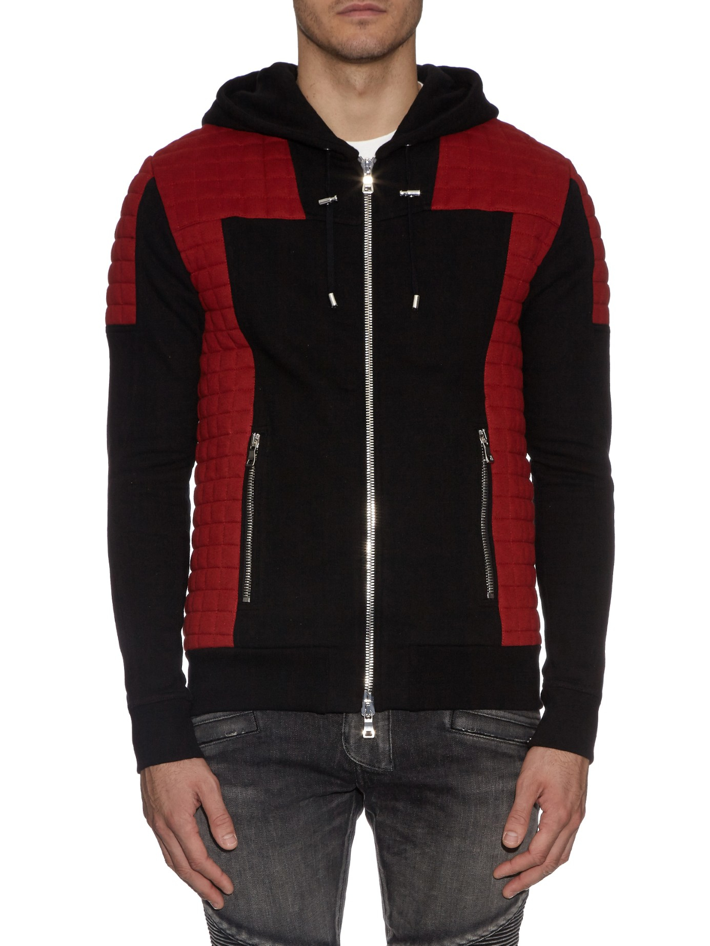 red balmain hoodie