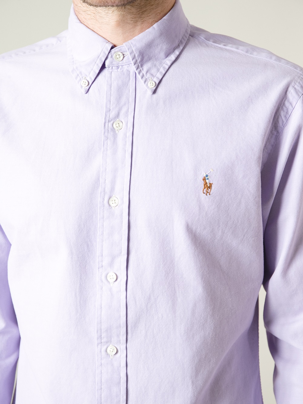 Polo Ralph Lauren Button Down Shirt in Purple for Men | Lyst