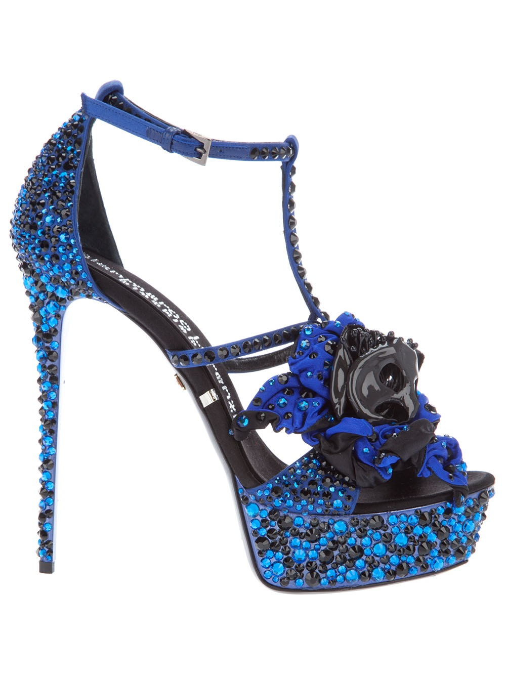 Gianmarco Lorenzi High Heel Sandal in Blue Lyst